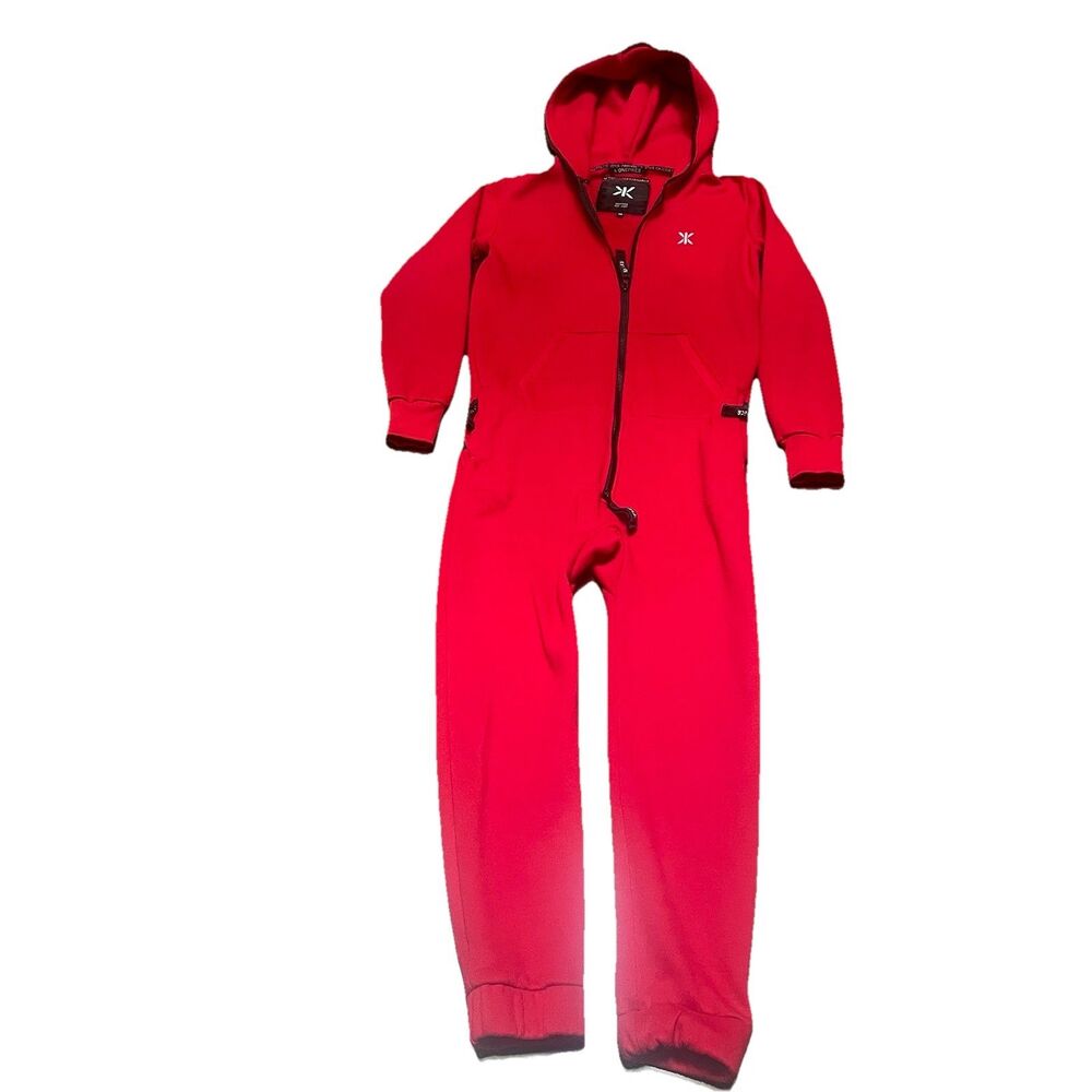 Onepiece The Norwegian Original Jumpsuit XS Red Hooded 10 Year Anniversary
